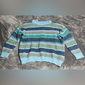 Striped knit sweater